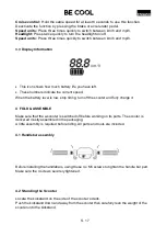 Preview for 17 page of Be Cool eSC-Va1 Operation Manual