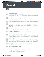 Preview for 14 page of Be Cool FEED Instructions Manual