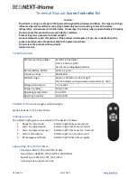 Предварительный просмотр 2 страницы Be Next-iHome Scene Controller EU Quick Start Manual