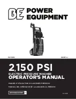 BE Power Equipment P2115EN Operator'S Manual предпросмотр