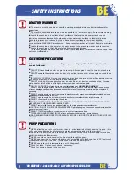 Preview for 4 page of BE 13HP Operation Manual