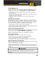 Preview for 29 page of BE BE-3100PR Operation Manual