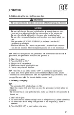 Preview for 21 page of BE BE3500IP User Manual