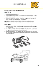 Preview for 13 page of BE HK077B User Manual