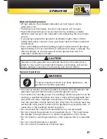 Preview for 17 page of BE I2500 Operation Manual