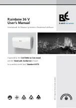 BE Rainbow 36 V User Manual preview