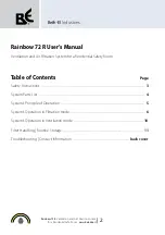 Preview for 2 page of BE Rainbow 72 R User Manual