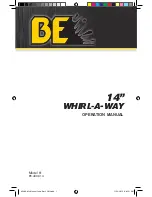 Preview for 1 page of BE WHIRL-A-WAY Operation Manual