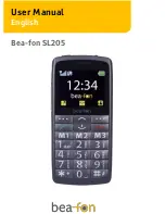 Bea-fon SL205 User Manual preview