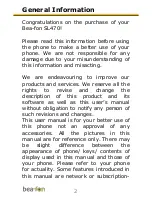 Preview for 2 page of Bea-fon SL470 User Manual