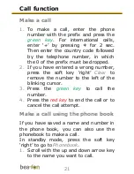 Preview for 21 page of Bea-fon SL470 User Manual