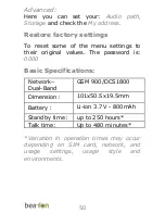 Preview for 50 page of Bea-fon SL470 User Manual