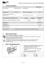 Предварительный просмотр 20 страницы BEA 246/160-964E Manual