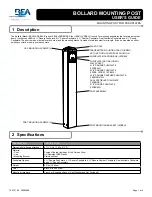 BEA Bollards 10EMSQ475X User Manual preview