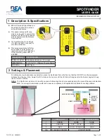 Предварительный просмотр 1 страницы BEA Spotfinder Infrared Zone Locator User Manual