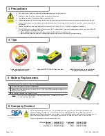 Предварительный просмотр 2 страницы BEA Spotfinder Infrared Zone Locator User Manual