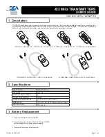 BEA TD433 Series User Manual preview