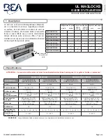 Preview for 5 page of BEA UL MAGLOCKS Series User Manual