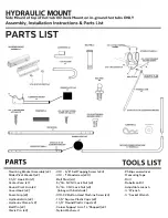 Preview for 2 page of Beachcomber AIRLIFT Assembly, Installation Instructions & Parts List