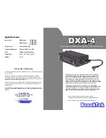 BeachTek DXA-4 Operating Instructions предпросмотр