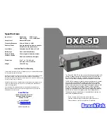 BeachTek DXA-5D Operating Instructions предпросмотр