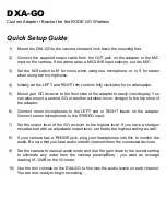 Preview for 1 page of BeachTek DXA-GO Quick Setup Manual