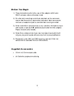 Preview for 6 page of BeachTek DXA-SLR PURE Operating Manual