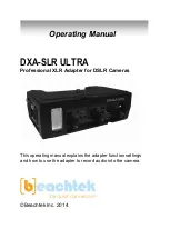 BeachTek DXA-SLR ULTRA Operating Manual предпросмотр