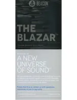 Beacon Audio Blazar Quick Manual предпросмотр