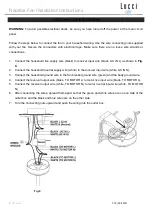 Предварительный просмотр 6 страницы Beacon Lighting LUCCI Installation Operation & Maintenance