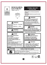 Preview for 1 page of Beacon FP0121-P Assembly And Care Instructions