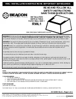 Preview for 1 page of Beacon RWL1 Installation Instructions