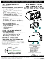 Preview for 2 page of Beacon RWL1 Installation Instructions