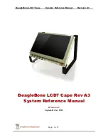 Preview for 1 page of BeagleBone LCD7 Cape Reference Manual