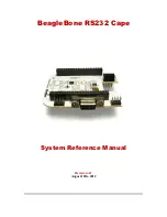 BeagleBone RS232 Cape System Reference Manual preview