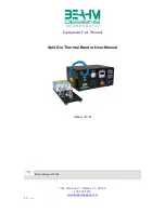 BEAHM DESIGNS Bonder 220B User Manual предпросмотр