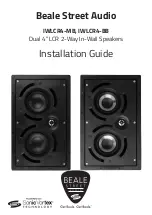 Предварительный просмотр 1 страницы Beale Street Audio IWLCR4 Series Installation Manual