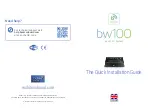 Beam bw100 Quick Installation Manual предпросмотр