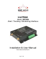 Предварительный просмотр 1 страницы Beam IridiTRAK RST430 Installation & User Manual