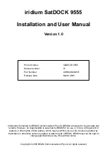 Предварительный просмотр 2 страницы Beam Iridium SatDOCK 9555 Installation & User Manual