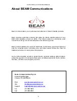 Предварительный просмотр 5 страницы Beam RST 050 Installation & User Manual