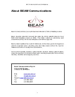 Preview for 8 page of Beam RST100 User And Installation Manual