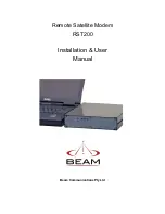 Предварительный просмотр 1 страницы Beam RST200 Installation & User Manual