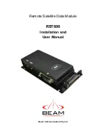 Beam RST600 Installation And User Manual предпросмотр