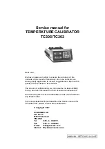 Предварительный просмотр 1 страницы BEAMEX TC303 Service Manual