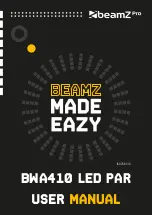 Beamz Pro BWA410 User Manual предпросмотр