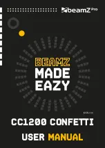 Beamz Pro CC1200 CONFETTI User Manual предпросмотр