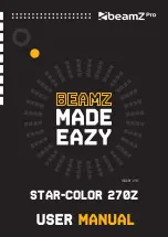 Предварительный просмотр 1 страницы Beamz Pro Star-Color 270Z User Manual