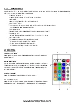 Preview for 7 page of Beamz 151.226 User Manual