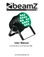 Preview for 1 page of Beamz 151.230 LED PAR 64 18 x 10W Alu Quad IR DMX User Manual